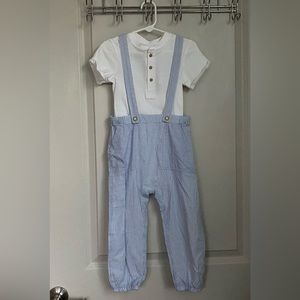 •NWT•H&M Beachy Style Overalls & Bodysuit Outfit